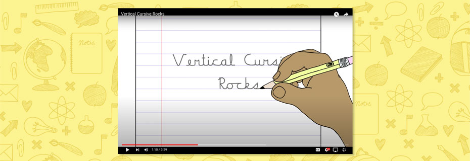 Vertical Cursive Rocks