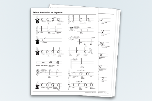 Spanish Letter Formation Charts - Print