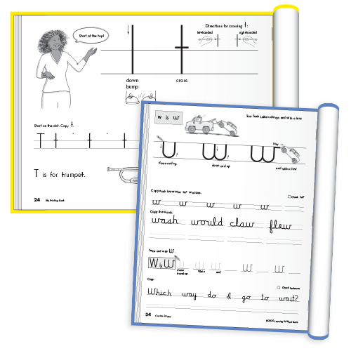 Handwriting Without Tears 2025 workbook cover sample – updated handwriting curriculum design for elementary education