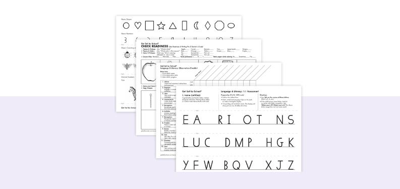 Screenshot of the A+ Worksheet Maker digital tool displaying customizable handwriting worksheets on a tablet, part of the Learning Without Tears handwriting curriculum.