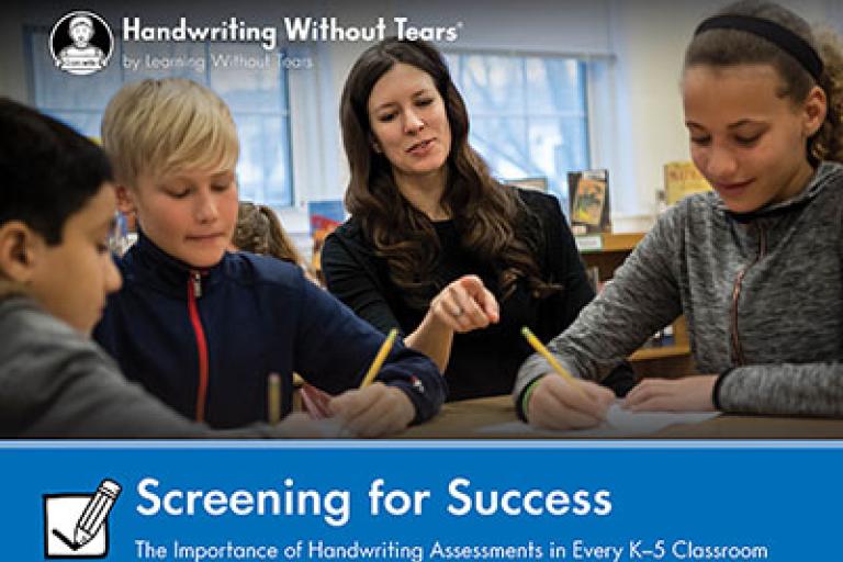K–5 Screener Webinar cover slide – professional development session on assessing foundational skills and school readiness in elementary students